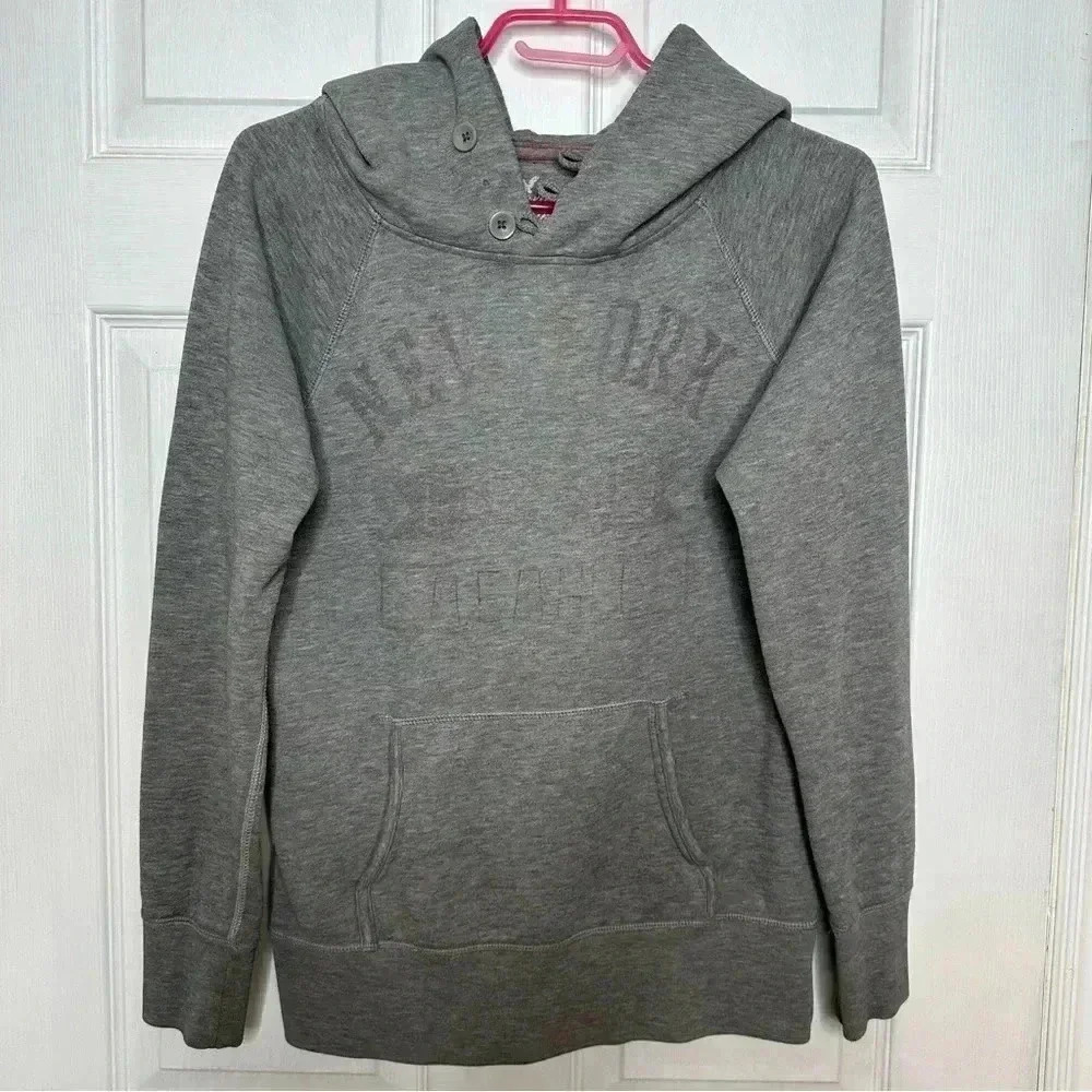 American Eagle Outfitters Hoodie Buttons Grey Size Medium